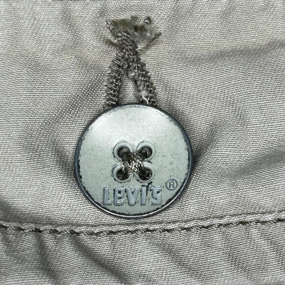 Levis Cargo Shorts Mens 34 Khaki Beige Multi Pocket Flap Baggy Outdoor Utility - Picture 5 of 13